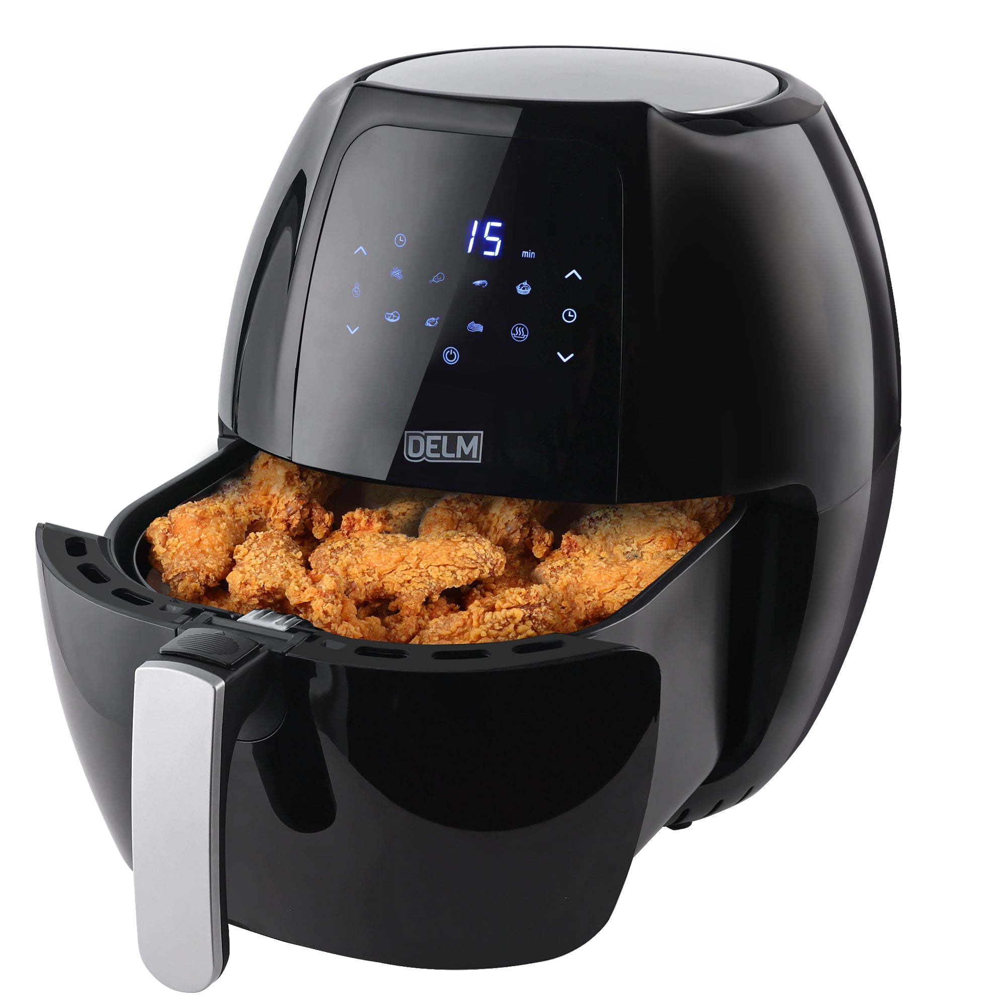 1400W Digital Air Fryer Hot Oven Cooker Nonstick Basket 8 Presets Knob  Control Oilless Deep Fryer for Potatoes Pizza Chicken - China Air Fryer and  Fryer price