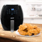 DELM Air Fryer Electric Hot Oven Oilless Cooker,Digital Screen with 8 Functions,Preheat and Shake Reminder, Nonstick Basket, 6.3 QT- recipes included!